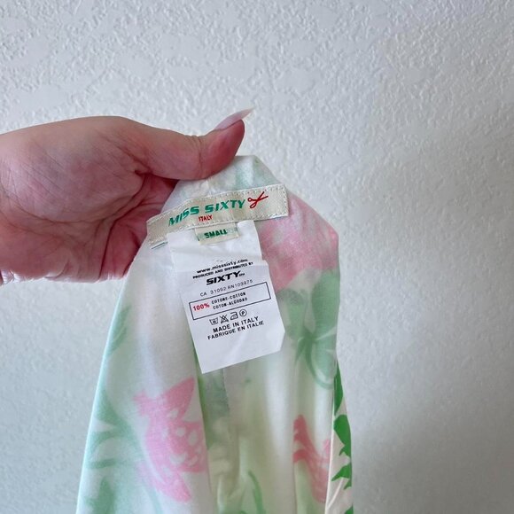 Missā Sixty Italy pleated vintage floral dress small - Picture 6 of 6
